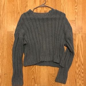 Cropped Blue Sweater